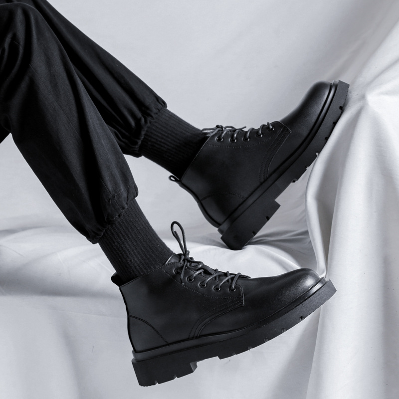 Leatherwork Clamp - Boots Men 2025 Autumn New British