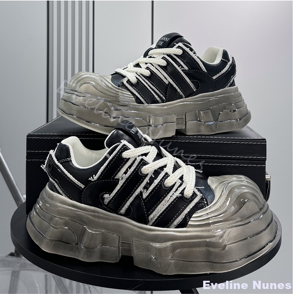 Thick-soled Chunky Sneakers Me - Unique Leather Work review and price