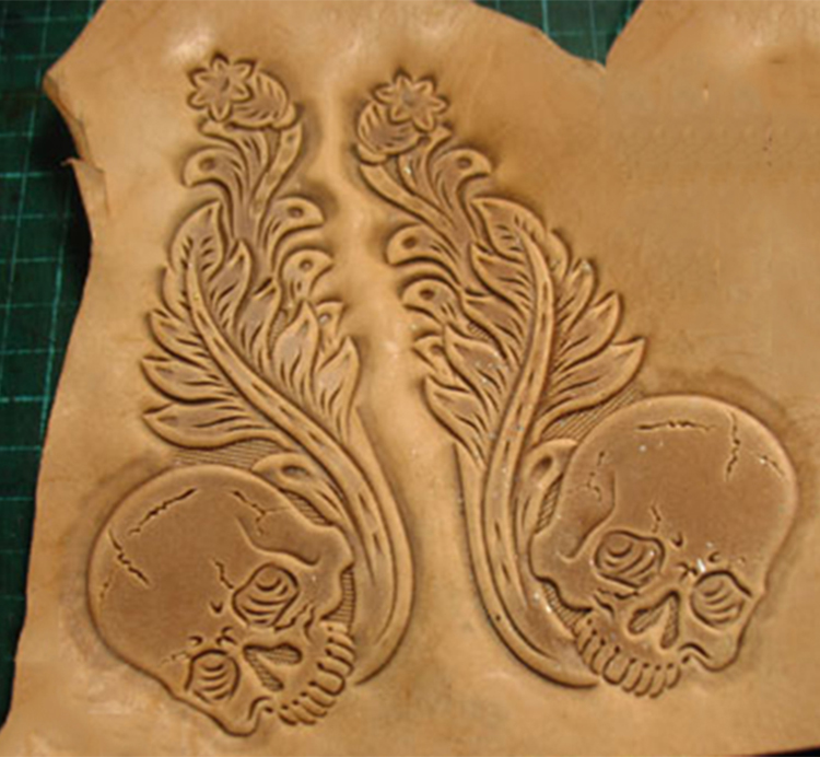 Tang dynasty flower Skull Hand - Unique Leather Work review and price