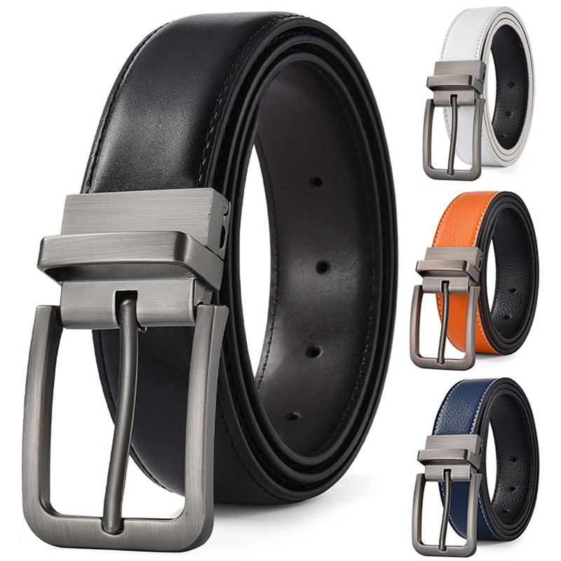 Reversible Pin Buckle Men's Be - Leather Work Jeans review and price