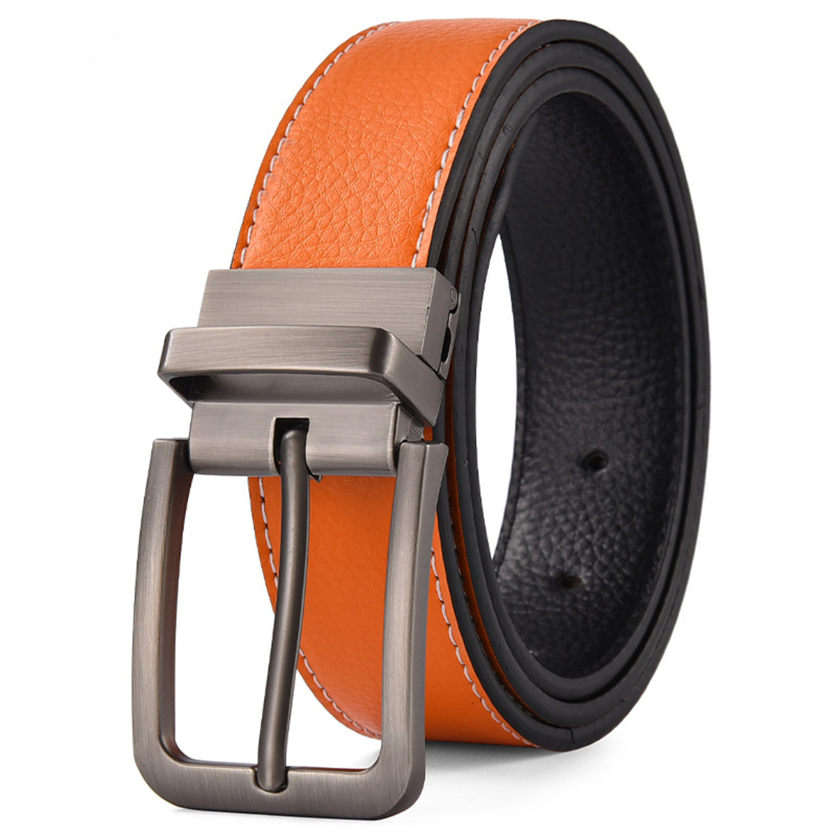 Reversible Pin Buckle Men's Be - Leather Work Jeans review and price