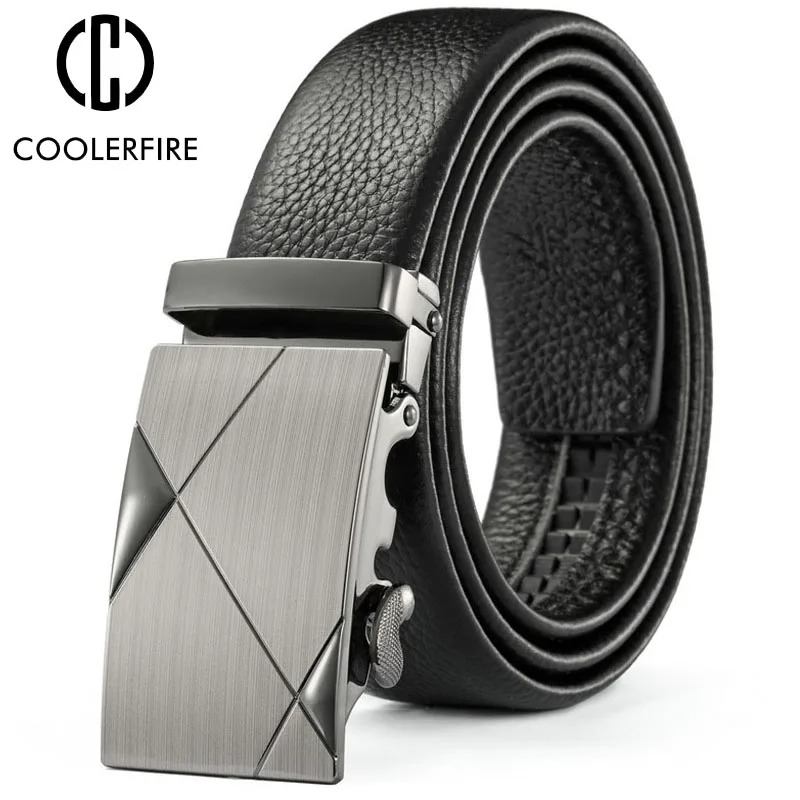 Belt Men Automatic Buckle Belt - Leather Work Jeans review and price
