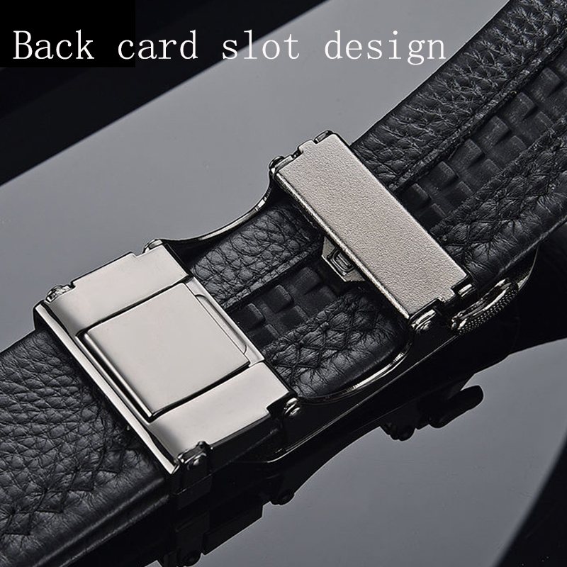 Belt Men Automatic Buckle Belt - Leather Work Jeans review and price